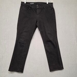 Kut From The Kloth Catherine Boyfriend Petite‎ Womens Black Denim Jeans Size 8P